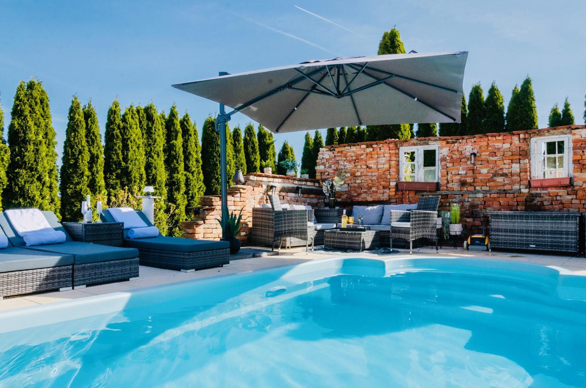 5 Sterne Centurion Ferienhaus Villa 2 Pools 86 Zoll Tv Aldersbach Екстер'єр фото